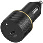 OtterBox USB-C 18W Fast Charge Car Charger - Black Shimmer (New) - Techable