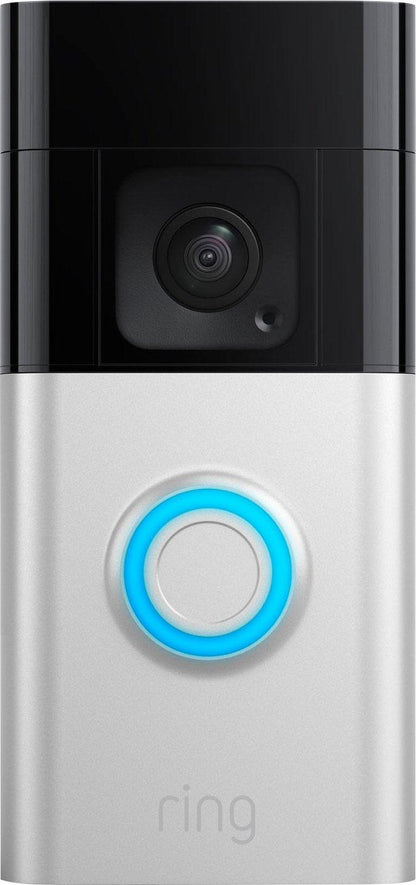 Ring Battery Doorbell Plus Smart Wifi Video Doorbell - Satin Nickel (New) - Techable