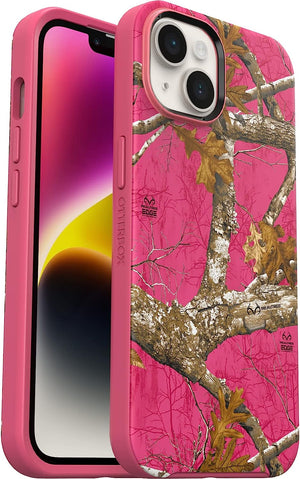 OtterBox SYMMETRY+ SERIES MagSafe Case for Apple iPhone 14 - Realtree Flamingo Pink (New)