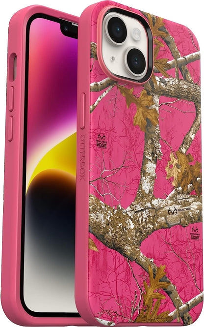 OtterBox SYMMETRY+ SERIES MagSafe Case for Apple iPhone 14 - Realtree Flamingo Pink (New)