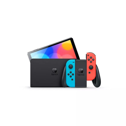 Nintendo Switch OLED Model with Neon Red & Neon Blue Joy-Con - Multi (New)