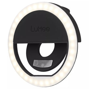 LuMee Studio Clip Light - Portable and Rechargeable LED Ring Light - Black (New)