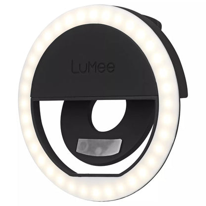 LuMee Studio Clip Light - Portable and Rechargeable LED Ring Light - Black (New)