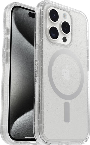 OtterBox SYMMETRY SERIES Case for iPhone 15 Pro - Stardust (Clear Glitter) (Certified Refurbished)