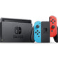 Nintendo Switch with Neon Blue and Neon Red Joy‑Con