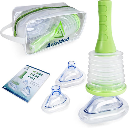 Arixmed Portable Choking Rescue Device for Kids and Adults - First-Aid Emergency Suction Safety Essential Kit (New)