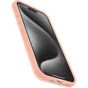 OtterBox SYMMETRY SERIES Clear Case for iPhone 15 Pro - Peachy Bloom (Renewed)