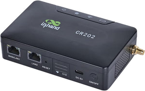 InHand Networks CR202 4G LTE CAT6 Pocket Portable Wi-Fi Router - Black (Renewed)