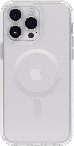 OtterBox SYMMETRY SERIES+ case w/Magsafe for Apple iPhone 15, 14, & 13 - Clear (77-93105) (New)