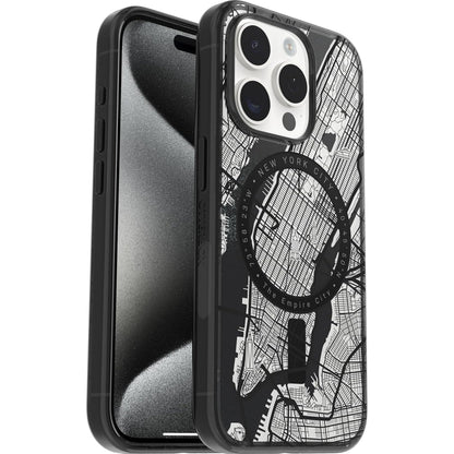 OtterBox LUMEN PASSPORT SERIES Case for iPhone 15 Pro - New York (Clear) (Renewed)
