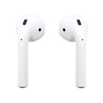 Apple Airpods 2 Bluetooth Earbuds w/ Charging Case & MFI Cable - White (Certified Refurbished) - Techable
