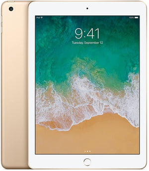 Apple iPad 5th Generation, 128GB, 9.7-inch, WIFI + Unlocked All Carriers - Gold (Used)