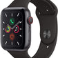 Apple Watch Series 5 (GPS + LTE) 44mm Space Gray Aluminum Case & Black Sport Band (Pre-Owned) - Techable