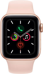 Apple Watch Series 5 (GPS + LTE) 44mm Gold Aluminum Case & Pink Sand Sport Band (Pre-Owned) - Techable