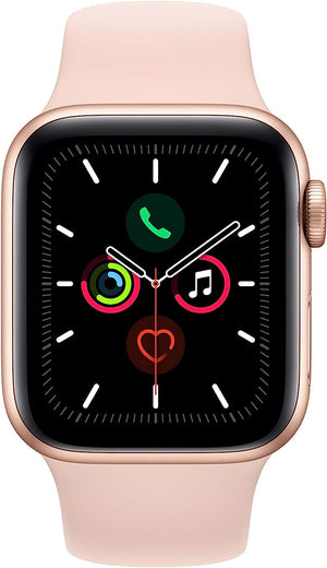 Apple Watch Series 5 (GPS + LTE) 44mm Gold Aluminum Case & Pink Sand Sport Band (Pre-Owned)