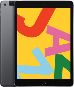 Apple iPad 7th Gen (2019) 10.2in 32GB Wifi + Cellular (Unlocked) - Space Gray (Pre-Owned)