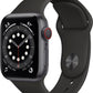Apple Watch Series 6 (GPS + LTE) 40mm Space Gray Aluminum Case & Black Sport Band (Refurbished) - Techable