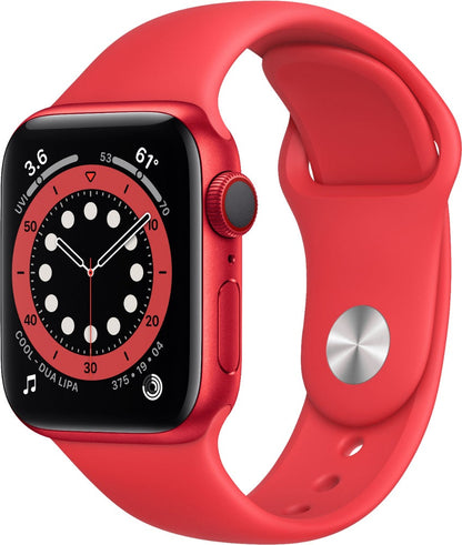 Apple Watch Series 6 (GPS + LTE) 40mm (PRODUCT)RED Aluminum Case & Red Sport Band (Refurbished)