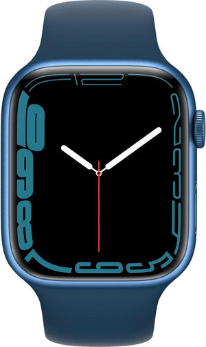 Apple Watch Series 7 (GPS + LTE) 45mm Blue Aluminum Case & Abyss Blue Sport Band (Pre-Owned) - Techable
