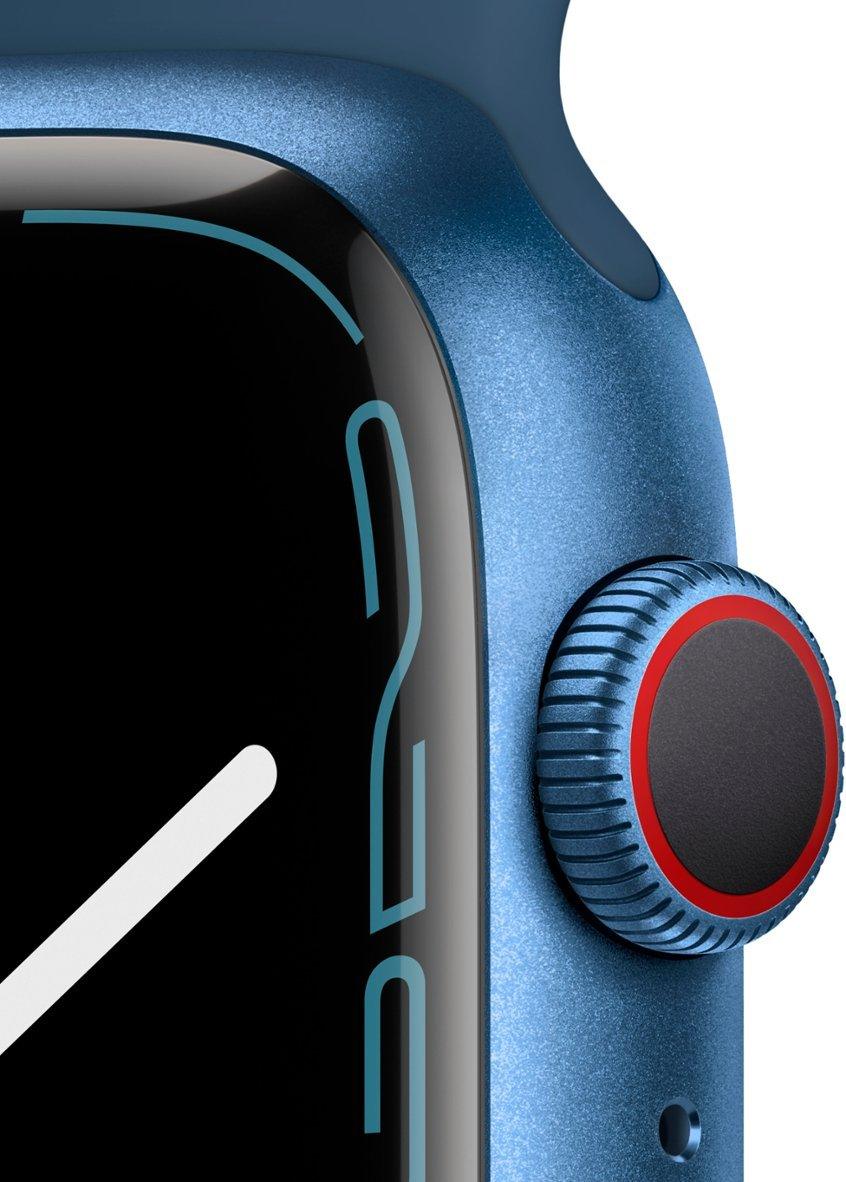 Apple Watch Series 7 (GPS + LTE) 45mm Blue Aluminum Case & Abyss Blue Sport Band (Pre-Owned) - Techable