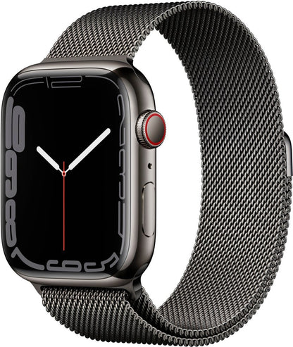 Apple Watch Series 7 (GPS+LTE) 45MM Graphite Stainless Steel Case Milanese Loop (Used)