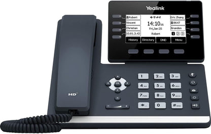 Yealink T53W IP Phone with 12 VoIP Accounts - Black (Pre-Owned)