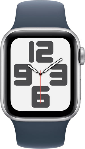 Apple Watch Series SE 2nd Gen (GPS+LTE) 40MM Silver Aluminum Case Storm Blue Sport Band (Used)