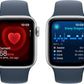Apple Watch Series SE 2nd Gen (GPS+LTE) 40MM Silver Aluminum Case Storm Blue Sport Band (Used)
