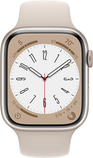 Apple Watch Series 8 (GPS + LTE) 45mm Starlight Aluminum Case & Starlight Sport Band (Pre-Owned)
