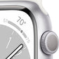 Apple Watch Series 8 (GPS + LTE) 45mm Silver Aluminum Case & White Sport Band (Pre-Owned)