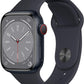 Apple Watch Series 8 (GPS + LTE) 41mm Midnight Aluminum Case & Midnight Sport Band (Pre-Owned) - Techable