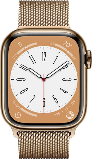 Apple Watch Series 8 (GPS + LTE) 41MM Gold Stainless Steel Case & Milanese Loop (Pre-Owned)