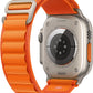 Apple Watch Ultra (GPS + LTE) 49mm Silver Titanium Case & Orange Alpine Loop - Large (Pre-Owned)