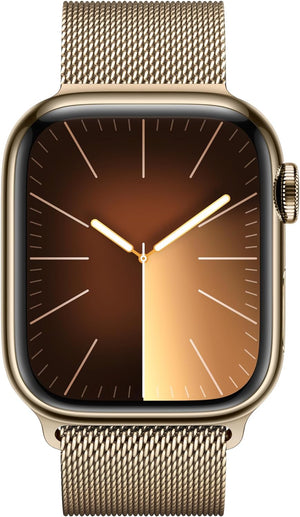 Apple Watch Series 9 41MM (GPS + LTE) Gold Stainless Steel Case & Milanese Loop (Pre-Owned)