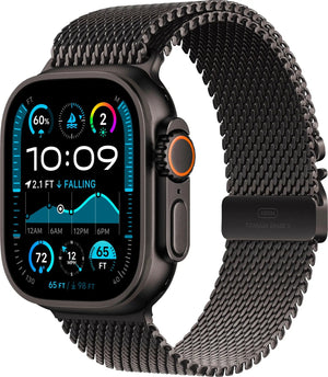 Apple Watch Ultra 2 (GPS + LTE) 49MM Black Titanium Case Black Milanese Loop (Pre-Owned)