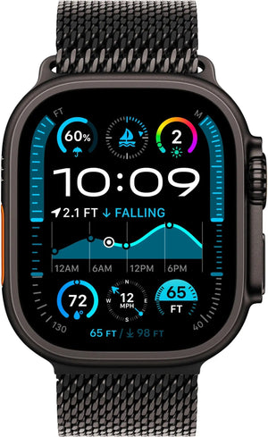 Apple Watch Ultra 2 (GPS + LTE) 49MM Black Titanium Case Black Milanese Loop (Pre-Owned)