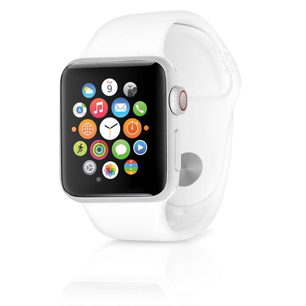 Apple Watch Series 4 (GPS + LTE) 40mm Silver Aluminum Case & White Sport Band (Pre-Owned) - Techable