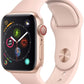 Apple Watch Series 4 (GPS + LTE) 40mm Gold Aluminum Case & Pink Sand Sport Band (Pre-Owned) - Techable