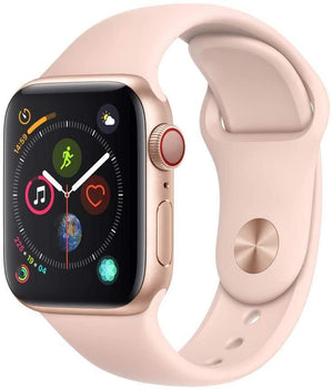Apple Watch Series 4 (GPS + LTE) 40mm Gold Aluminum Case & Pink Sand Sport Band (Pre-Owned) - Techable