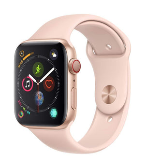 Apple Watch Series 4 (GPS + LTE) 44mm Gold Aluminum Case & Pink Sand Sport Band (Pre-Owned) - Techable