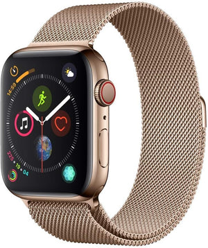 Apple Watch Series 4 GPS+LTE 44MM Gold Stainless Steel Case & Gold Milanese Loop (Pre-Owned)