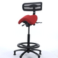 Performer Stealth Chair Series Studio Stool With Backrest