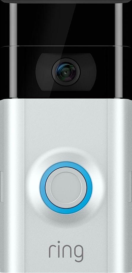 Ring Smart Video Doorbell 2nd Generation, 1080p HD Video - Satin Nickel (Refurbished) - Techable