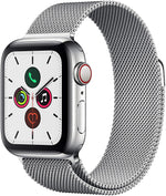 Apple Watch Series 5 GPS+LTE w/ 40MM Stainless Steel Case & Milanese Loop Band (Pre-Owned) - Techable
