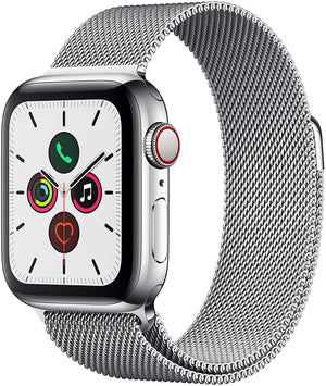 Apple Watch Series 5 GPS+LTE w/ 40MM Stainless Steel Case & Milanese Loop Band (Pre-Owned) - Techable