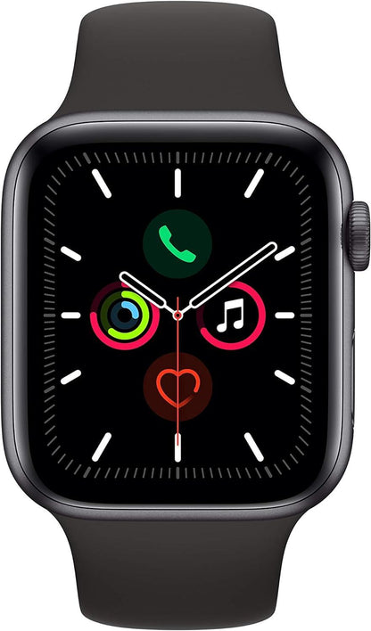 Apple Watch Series 5 (GPS + LTE) 40mm Space Gray Aluminum Case & Black Sport Band (Refurbished) - Techable