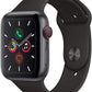 Apple Watch Series 5 (GPS + LTE) 40mm Space Gray Aluminum Case & Black Sport Band (Refurbished) - Techable