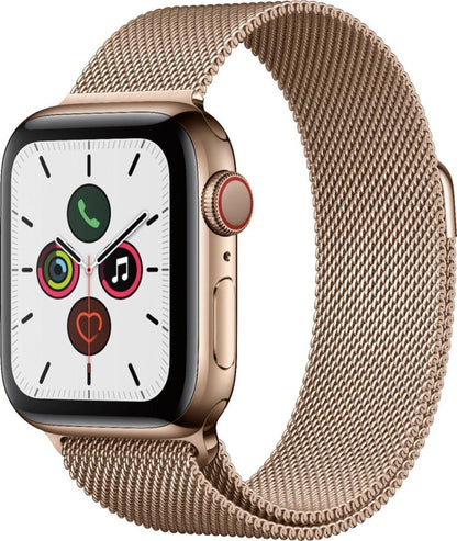 Apple Watch Series 5 (GPS+LTE) 40MM Gold Stainless Steel Case & Milanese Loop (Pre-Owned) - Techable