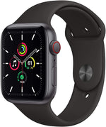 Apple Watch SE 1st Gen (GPS + LTE) 44mm Space Gray Aluminum Case & Black Sport Band (Refurbished) - Techable