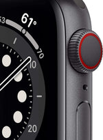 Apple Watch Series 6 (GPS + LTE) 40mm Space Gray Aluminum Case & Black Sport Band (Refurbished) - Techable